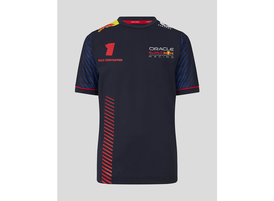 Oracle Red Bull Racing Max Verstappen Teamline Driver Kids T-shirt 2023