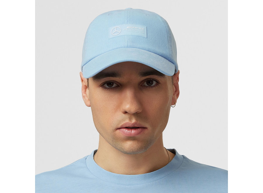 Mercedes Retro Cap Cordoroy Blue