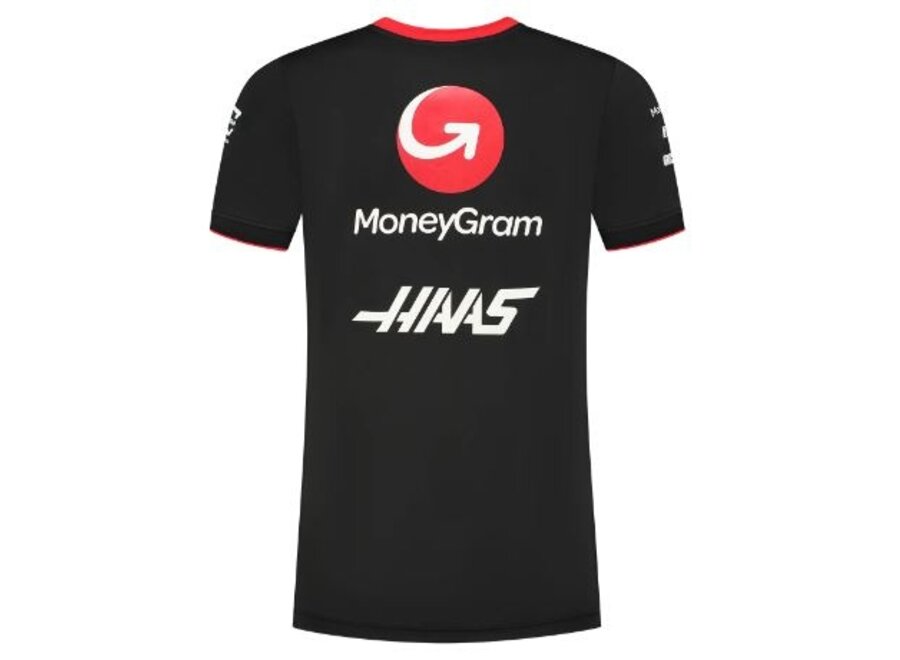 Haas Teamline T-shirt   Zwart