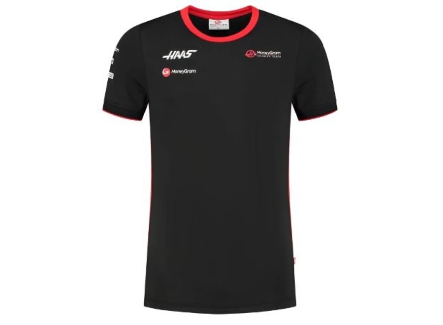Haas Teamline T-shirt   Zwart