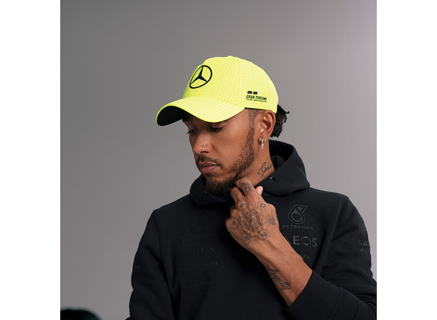 Lewis Hamilton Driver Cap Baseball Geel