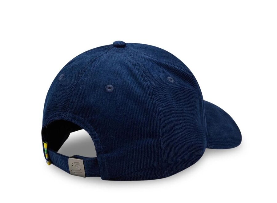 Ayrton Senna Cordoroy Cap Blauw