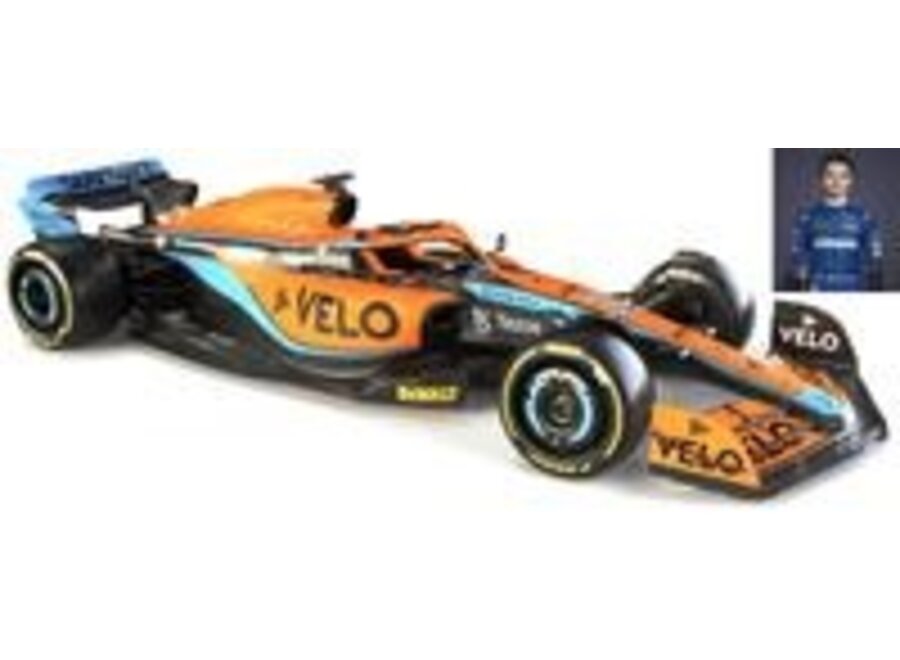 McLaren Lando Norris MCL36 in Glasbox 1:43
