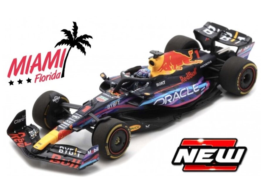 Max Verstappen RB19 Burago Miami Florida 1:24  Pre Order