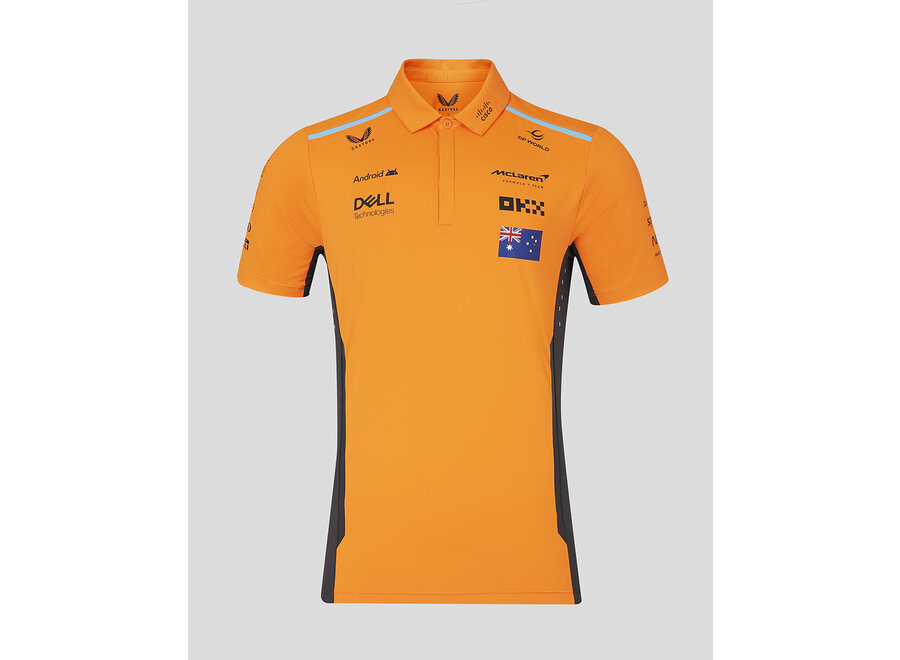 Mclaren Piastri Polo Oranje 2024