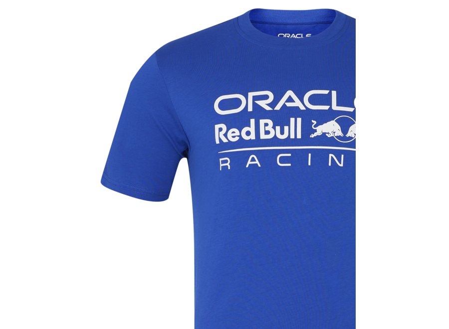 Red Bull Racing Logo Shirt Royal Blauw 2024