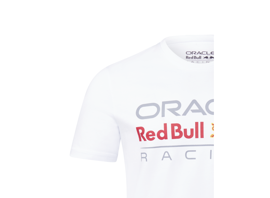 Red Bull Racing Logo Shirt Weiß 2024