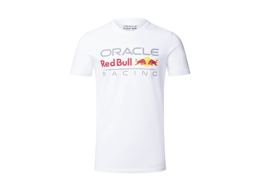 Red Bull Racing Logo Shirt Weiß 2024