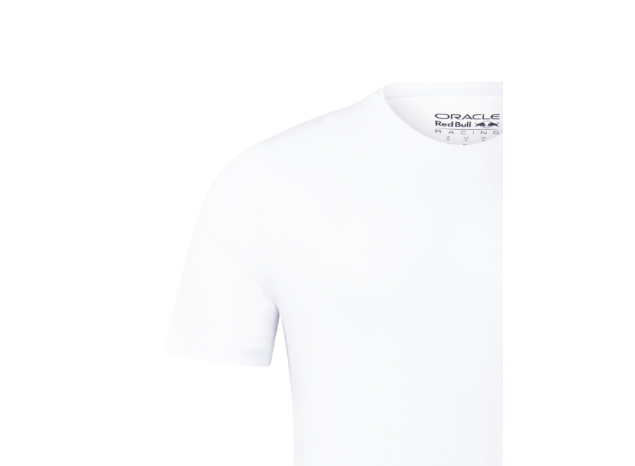 Red Bull Racing T-Shirt mit kleinem Logo, Weiß, 2024