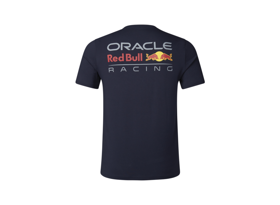 Red Bull Racing Small Logo Shirt Blauw 2024