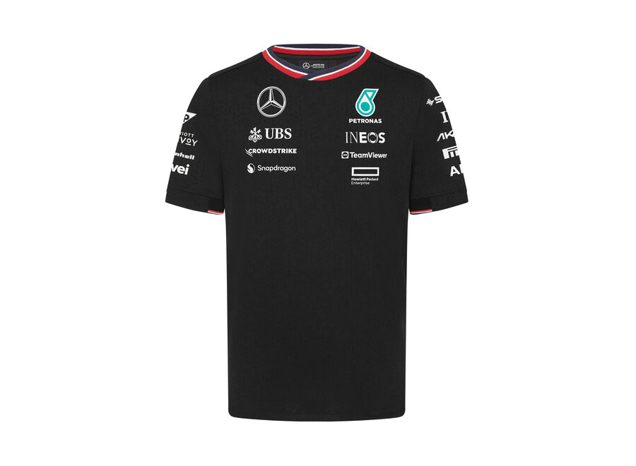 Mercedes Teamline Shirt Schwarz 2024
