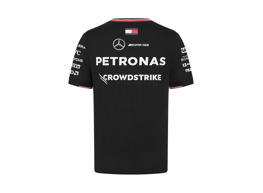 Mercedes Teamline Shirt Zwart 2024