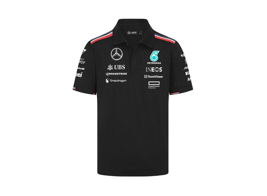 Mercedes Teamline Polo Black 2024