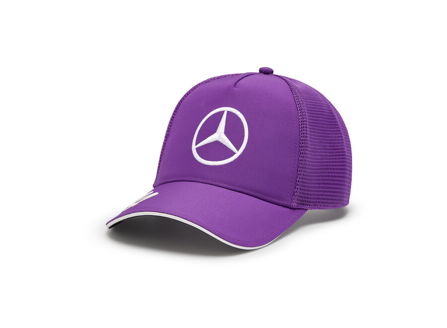 Mercedes Lewis Hamilton Trucker Cap Paars 2024