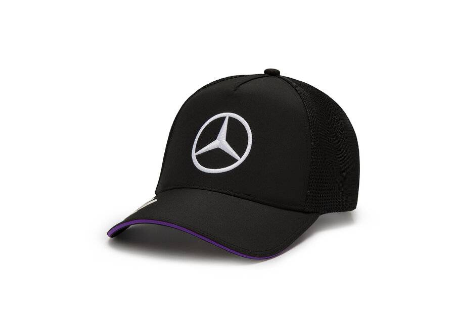 Mercedes Lewis Hamilton Trucker Cap Schwarz 2024