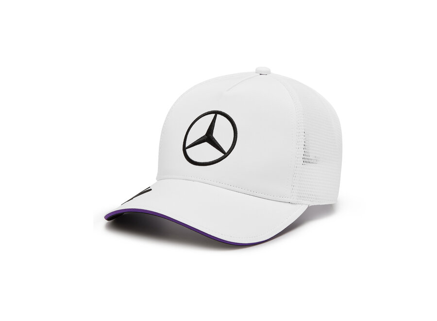Mercedes Lewis Hamilton Trucker Cap White 2024