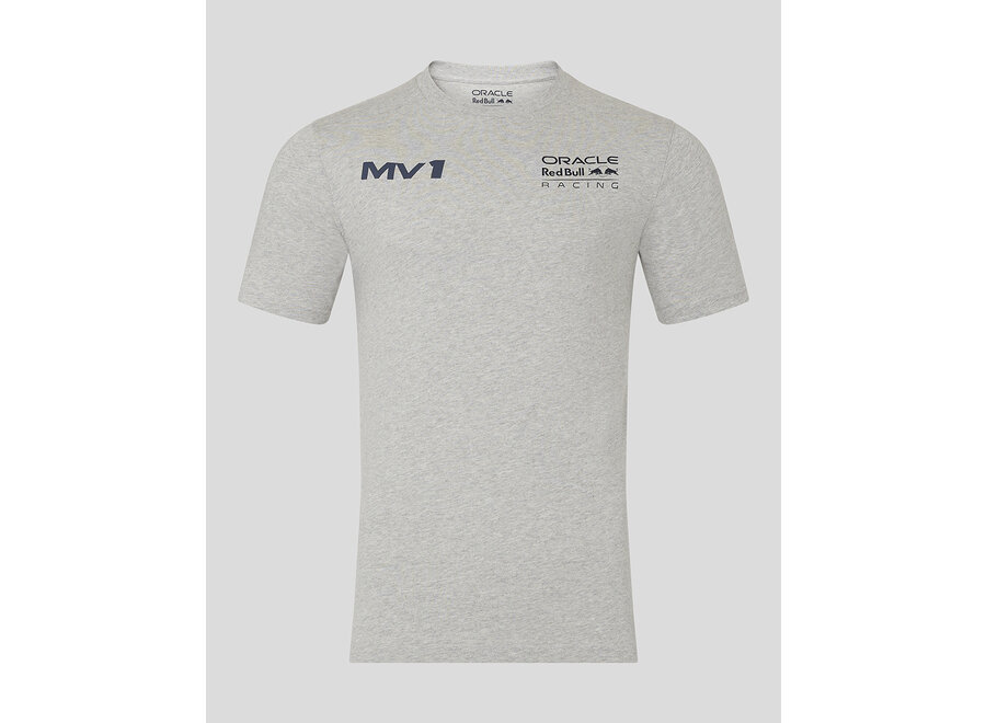 Max Verstappen Helm Shirt Grey 2024