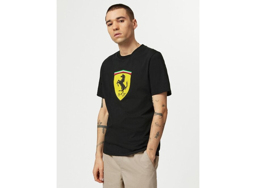 Ferrari Large Logo Shirt Zwart 2024