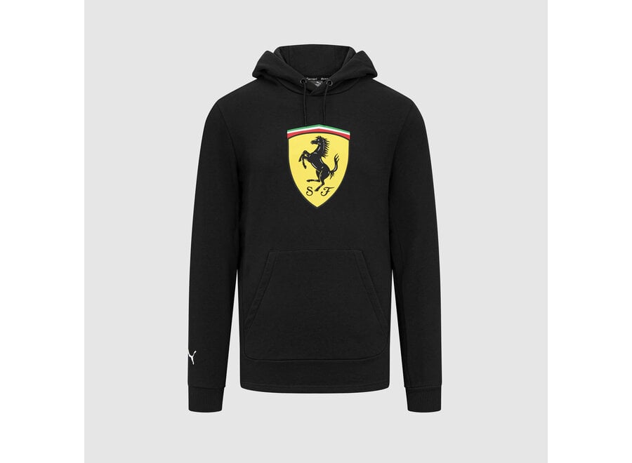 Ferrari Logo Hoody Zwart 2024