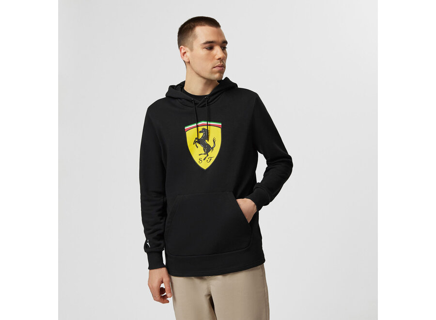 Ferrari Logo Hoody Zwart 2024