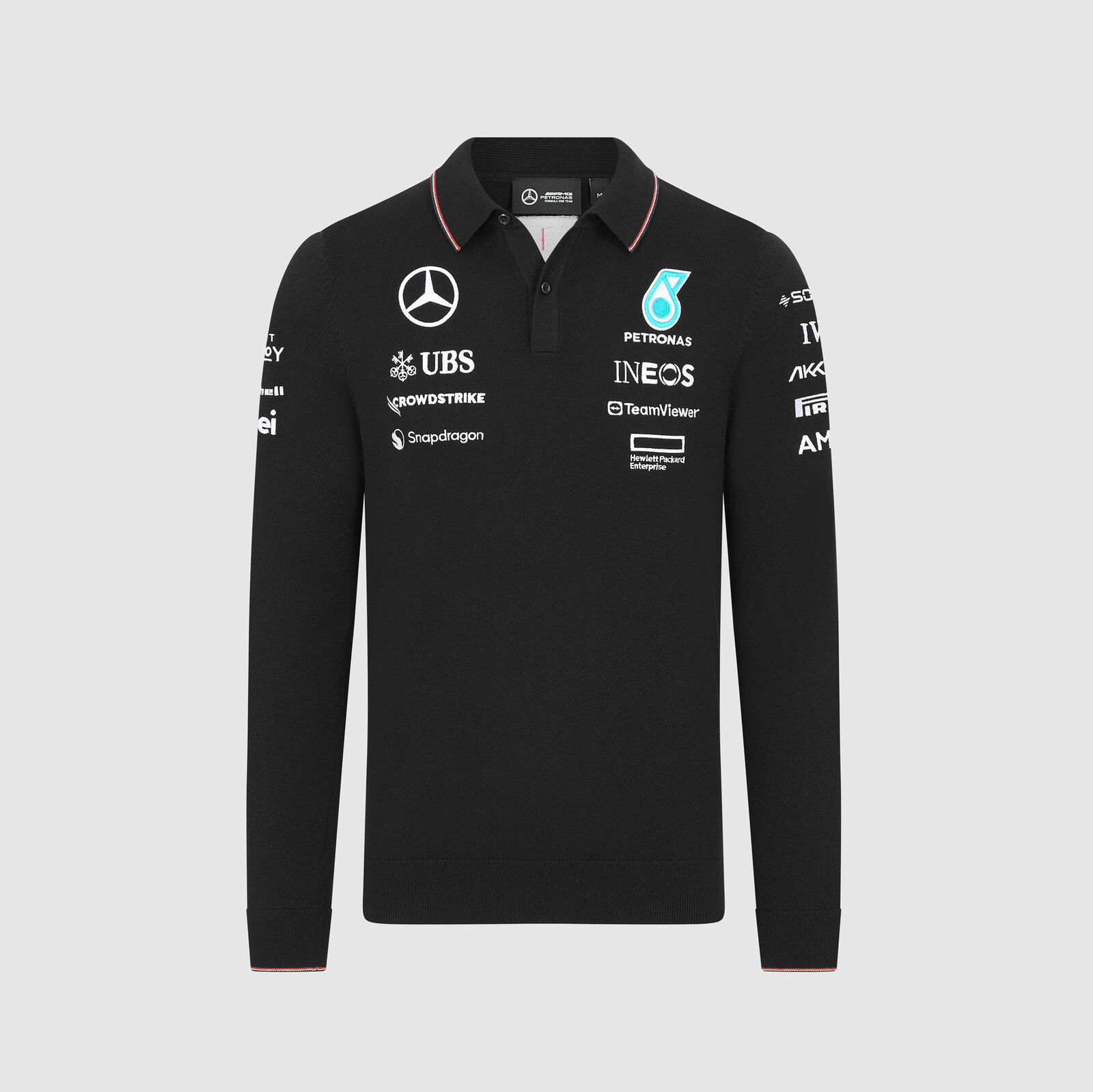 Mercedes Mercedes Teamline Longsleeve Polo 2024 The Racing Store