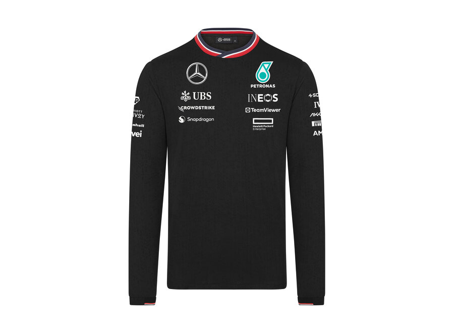 Mercedes Longsleeve Shirt Zwart 2024