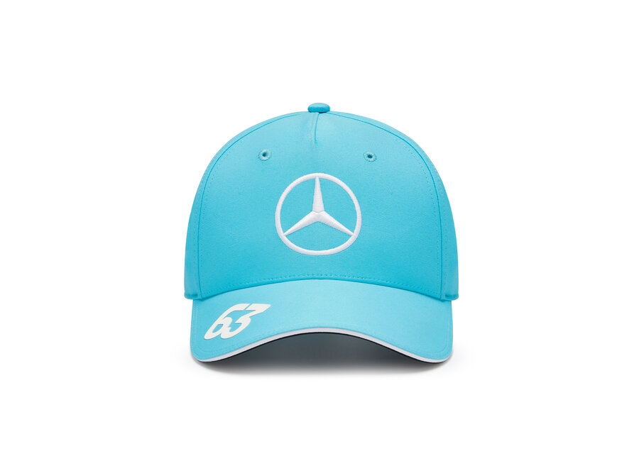 Mercedes George Russel Cap Blauw 2024