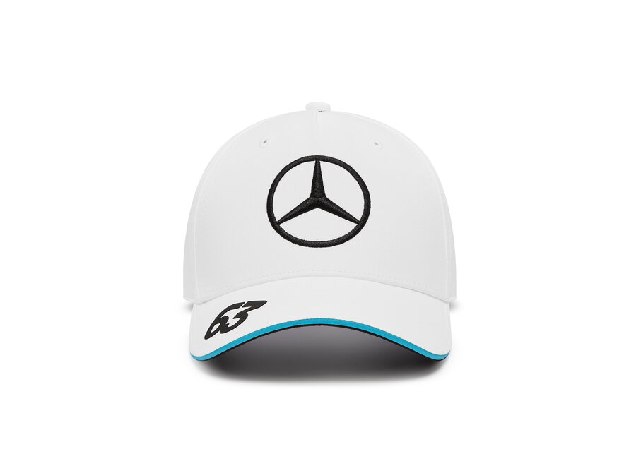 Mercedes George Russel Cap Wit 2024