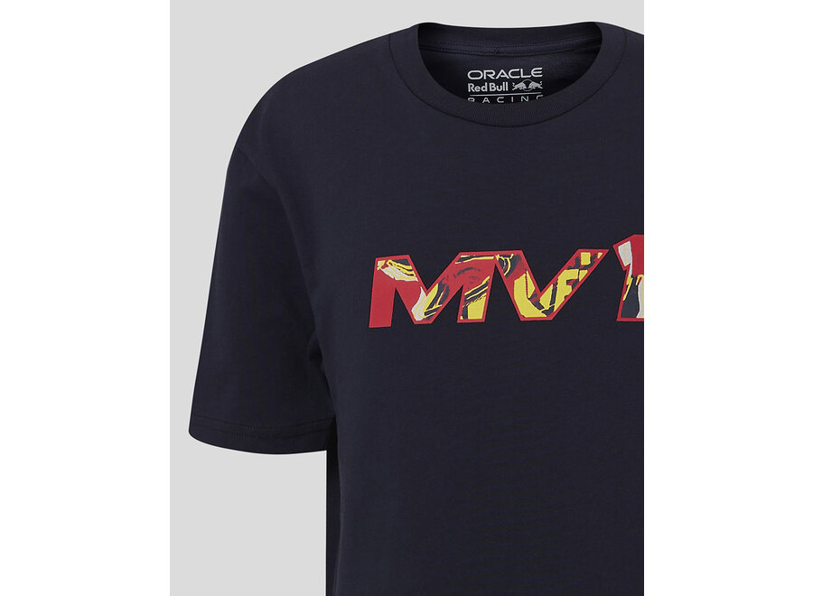 Max Verstappen Kids Pop Art Shirt Blauw 2024