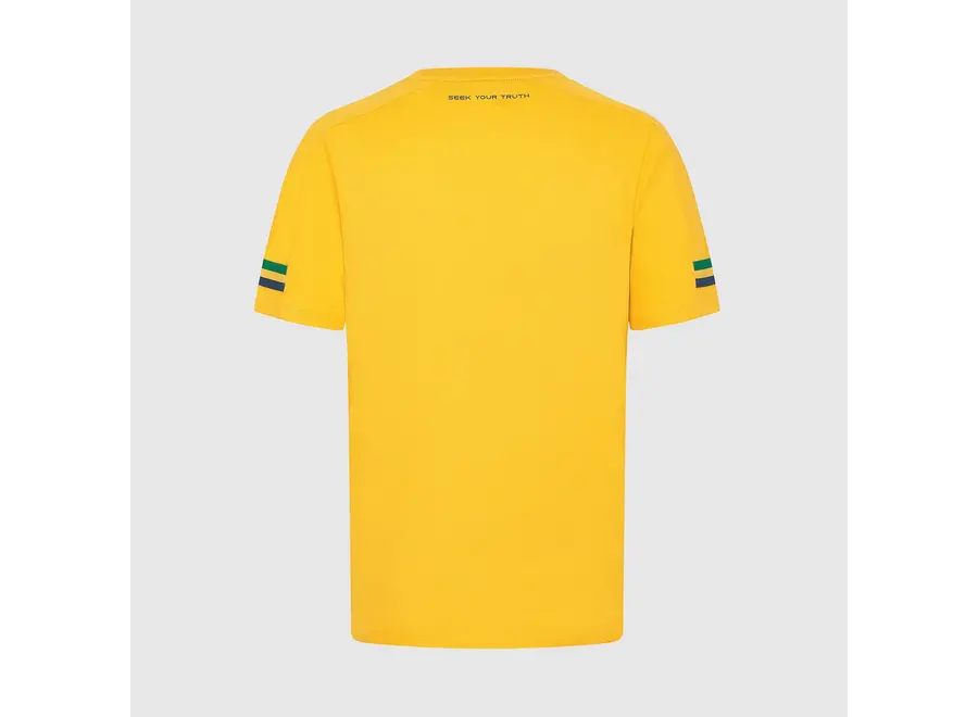 Ayrton Senna Stripe Shirt Geel