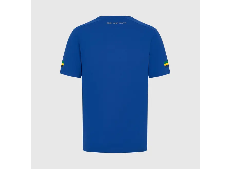 Ayrton Senna Stripe Shirt Blue