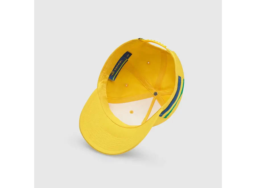 Ayrton Senna Stripe Logo Cap Yellow