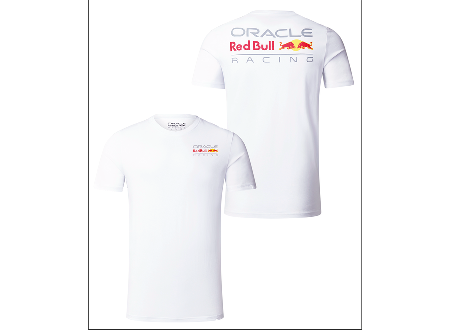 Red Bull Racing Small Logo Shirt Wit 2024