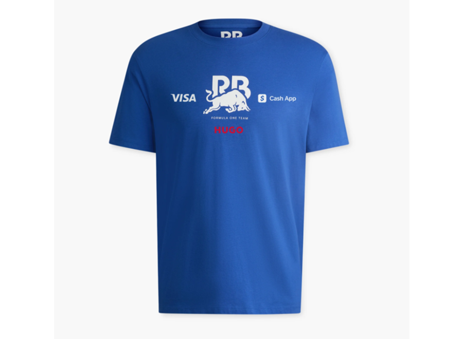 Yuki Tsunoda 22 T-shirt Blauw Visa Cash App F1 Team
