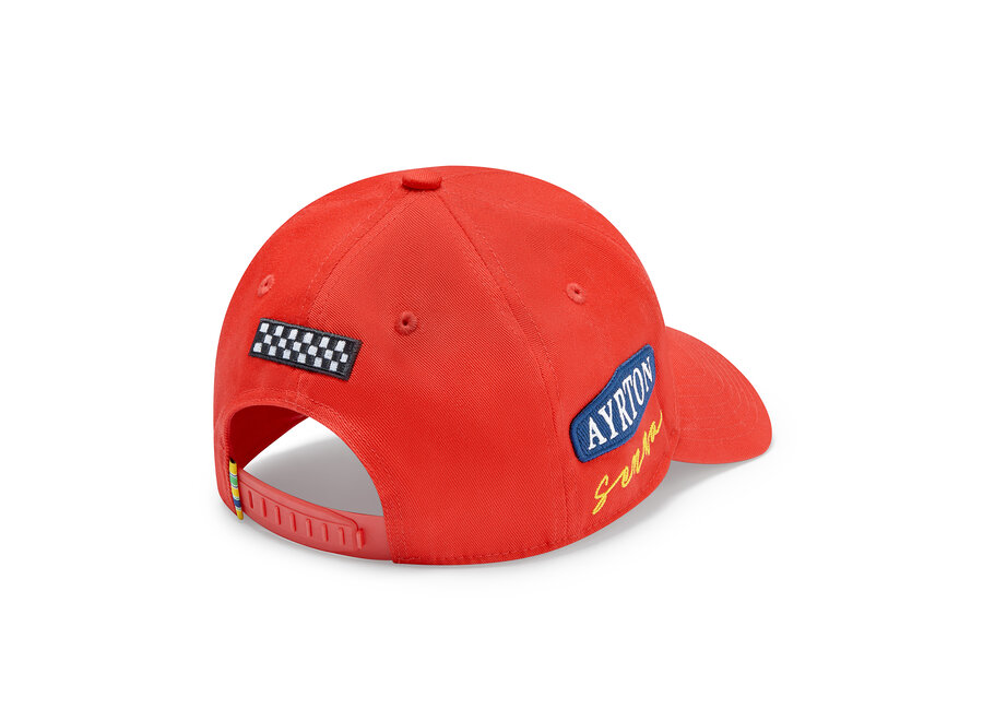 Ayrton Senna Patchwork Cap Rood