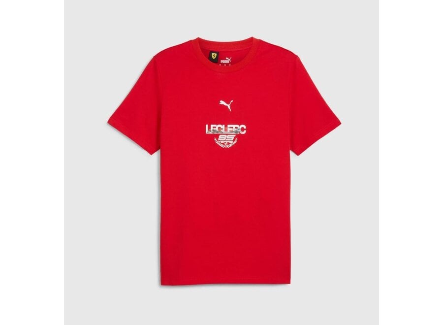 Ferrari Fanwear LeClerc Shirt Red