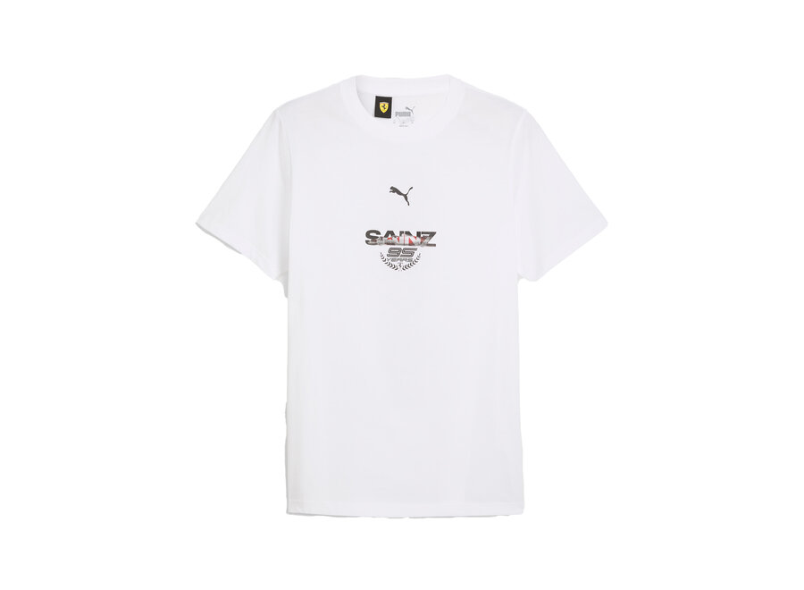 Ferrari Fanwear Carlos Sainz Shirt White 2024
