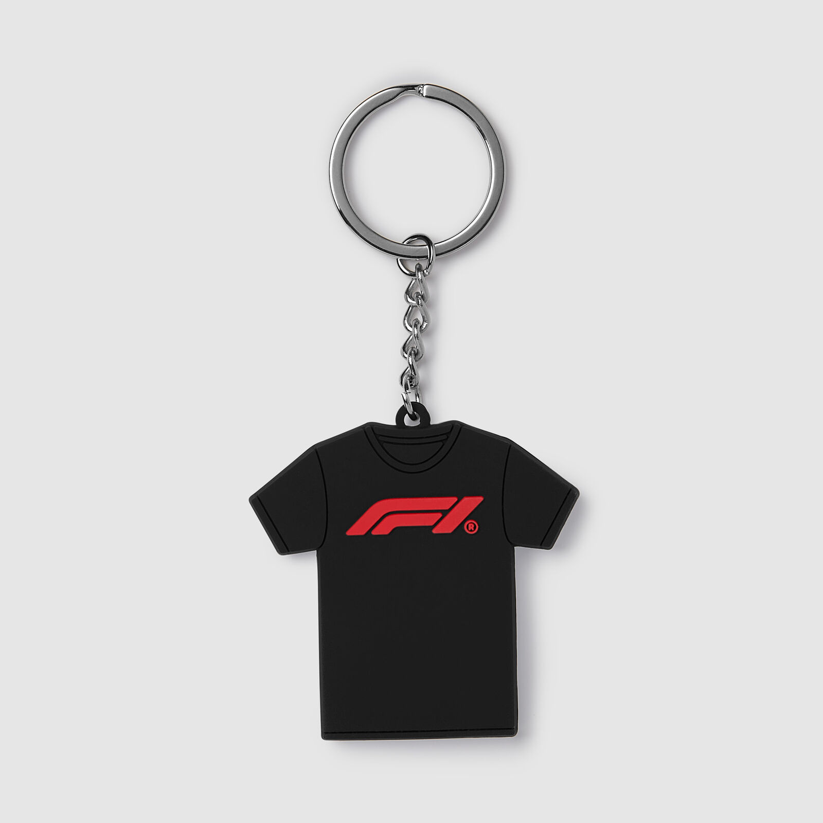 Sleutelhanger - Een gele racewagen uit de Formule 1 in een tekening - Plastic