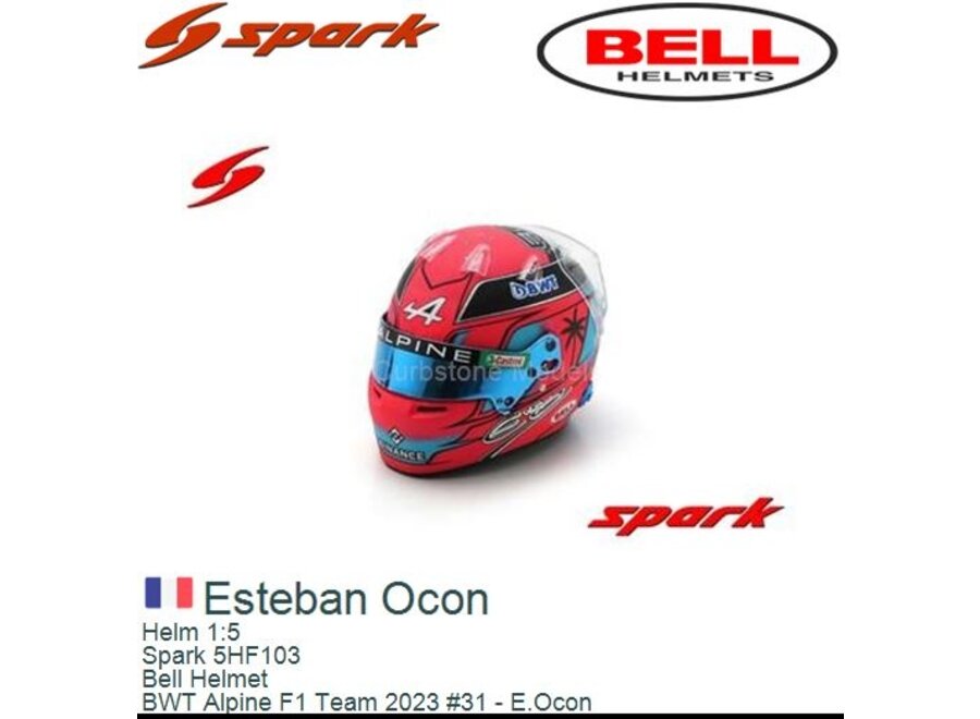Esteban Ocon Helm Miami   Alpine 1:5 Spark