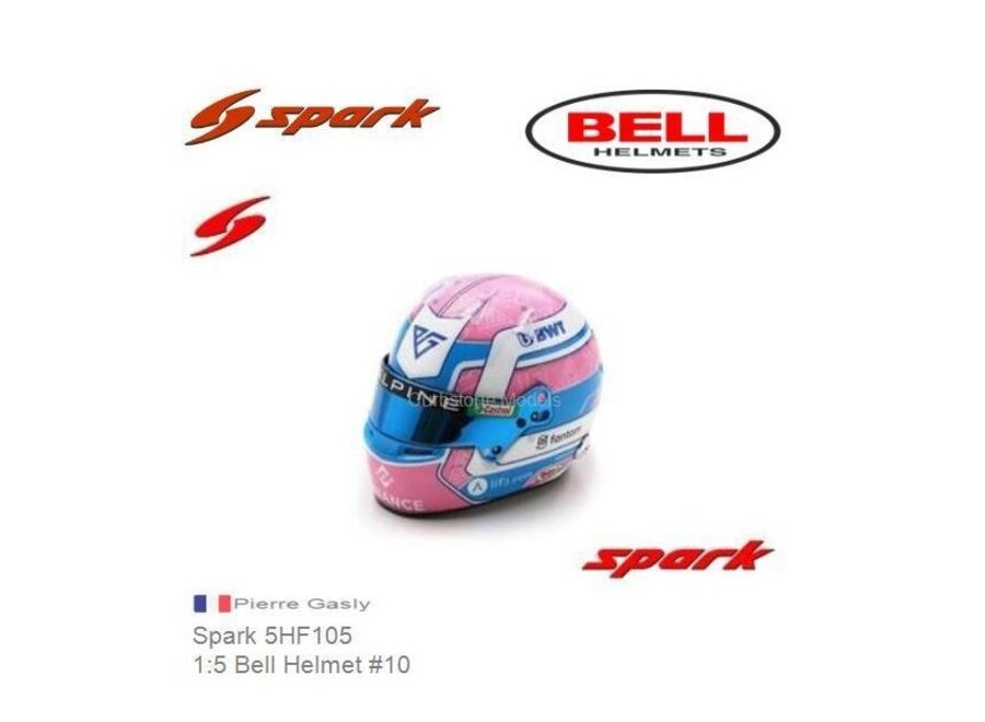 Pierre Gasly Helm Miami   Alpine 1:5 Spark