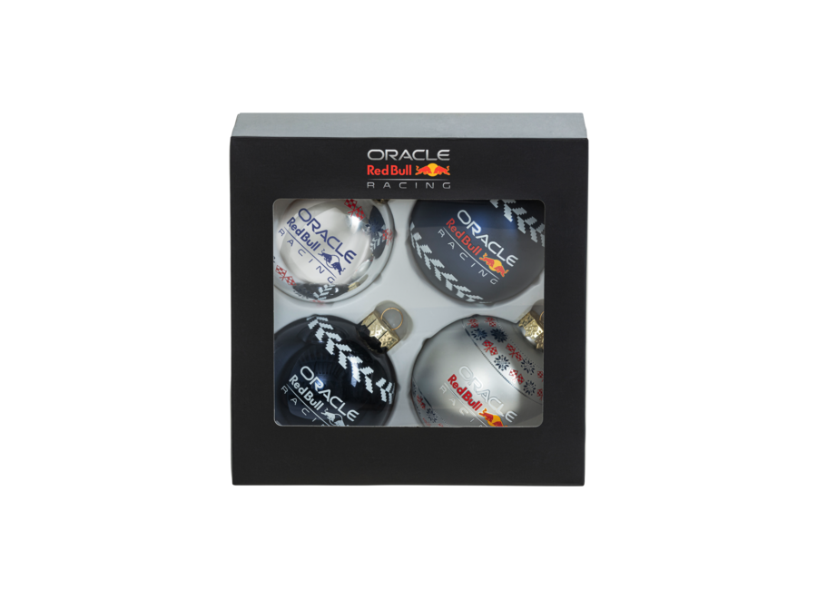 Red Bull Racing Christmas Balls   4 - pack