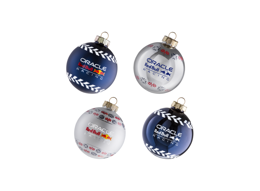 Red Bull Racing Weihnachtskugeln  set van 4