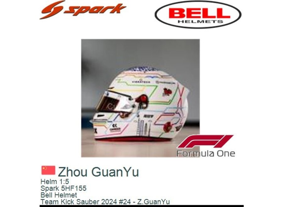 Guanyu Zhou Helm GP China   1:5 Spark