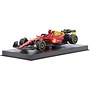 Carlos Sainz Burago Ferrari F1-75 in display box met Helm 1:43