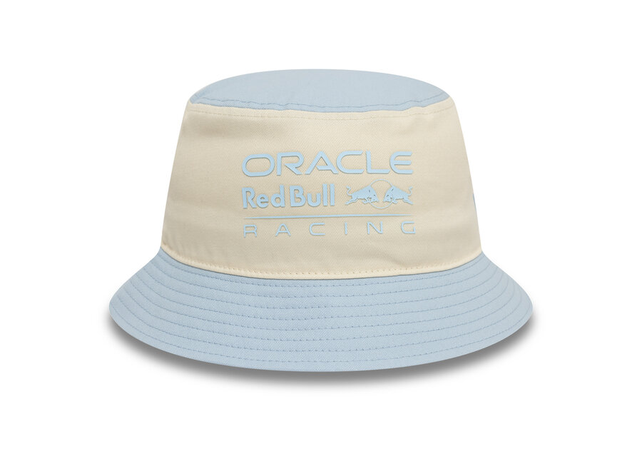 Oracle Red Bull Racing Contrast Tapered Bucket Hat Blauw Wit