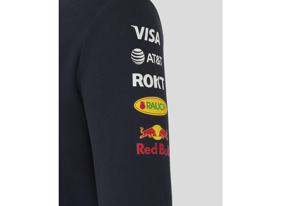 Red Bull Racing Teamline Hoodie mit Reißverschluss 2025