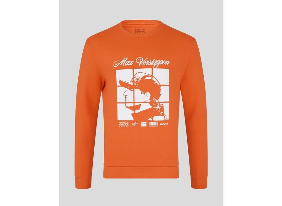 Max Verstappen Puzzle Sweatshirt Orange