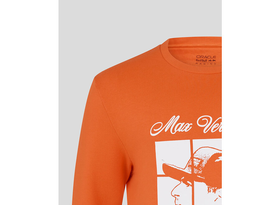 Max Verstappen Puzzle Sweatshirt Orange 2025