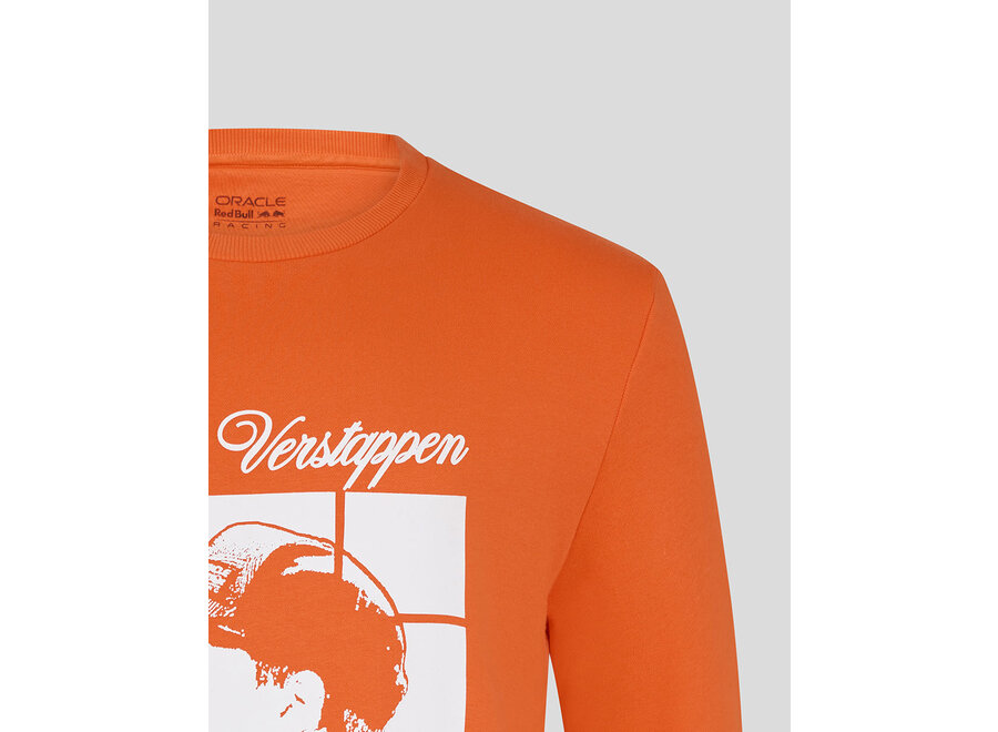 Max Verstappen Puzzle Sweatshirt Orange 2025