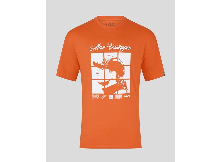 Max Verstappen Puzzel T-Shirt Oranje 2025